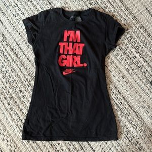 Nike women’s size S “I’m that girl” tee